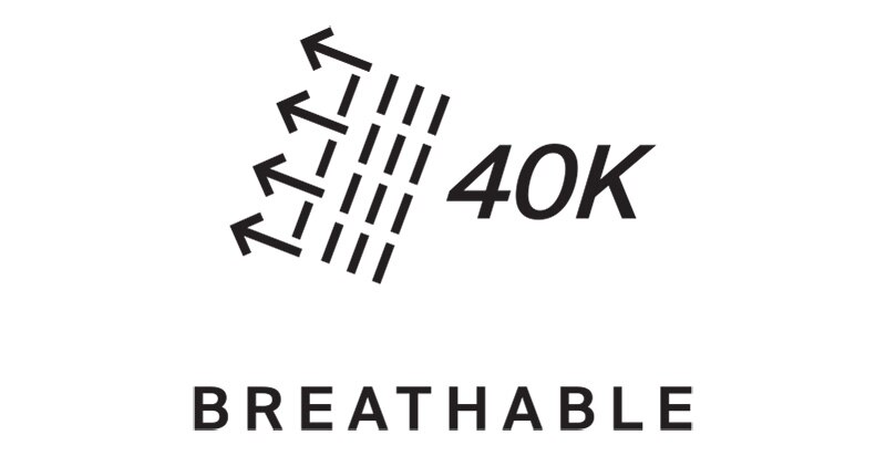 Breathable (40’000 g/m2 in 24H)